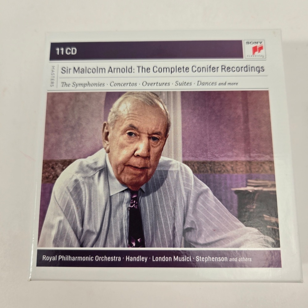 Sir Malcolm Arnold Complete Conifer Recordings 11 CD Sony Classical Box Set EX